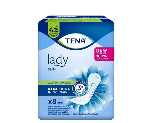 TENA LADY უროლოგიური საფენი 6 წვეთიანი 8ც